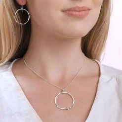 Silver Air Earrings -Silver Store E5805 02