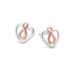 Infinity Heart Studs