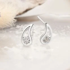 Frost Fire Studs -Silver Store E5824 01