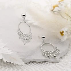 Bohemian Sun Earrings -Silver Store E5849 01