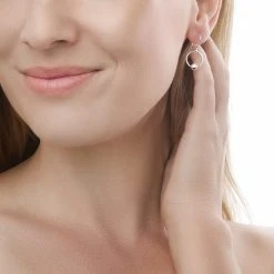 Silver Moon Earrings -Silver Store E5851 02