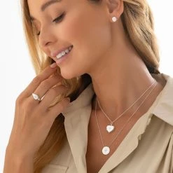 Star Serenity Studs -Silver Store E5880 02