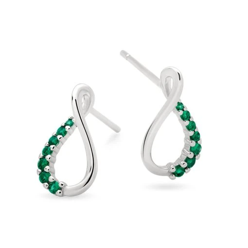 Verde Infinity Earrings 1 Verde Infinity Earrings -Silver Store E5884