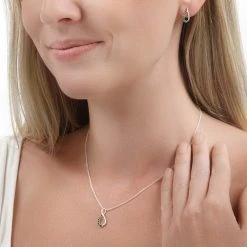 Verde Infinity Earrings -Silver Store E5884 02