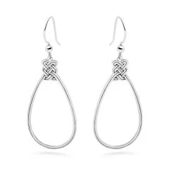 Ingrid Knot Earrings -Silver Store E5900 03