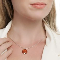 Autumn Ember Pendant -Silver Store P1079 02