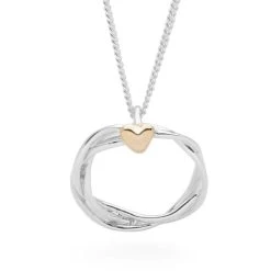 Heart Of Gold Pendant -Silver Store P1249 03