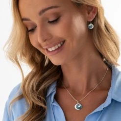 Deep Blue Sea Pendant -Silver Store P1341 02