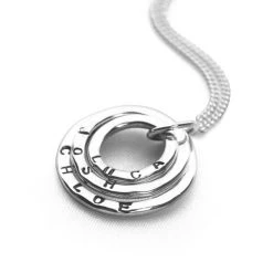 Personalised Name Pendant -Silver Store P2226 02