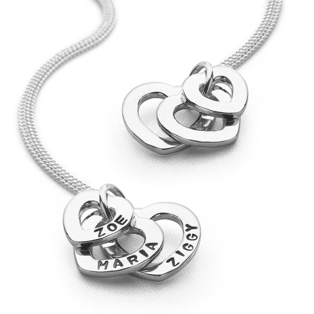 Personalised Hearts Pendant 1 Personalised Hearts Pendant