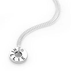 Personalised Halo Pendant