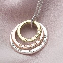 Tri Personalised Name Pendant -Silver Store P2721 01