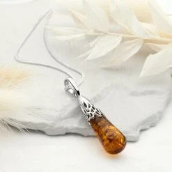 Caramel Dew Pendant -Silver Store P2750 01