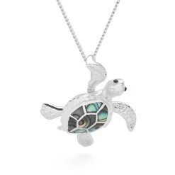 Moving Turtle Pendant -Silver Store P2755 03