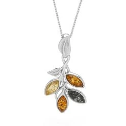 Flame Tree Pendant -Silver Store P2766 03