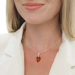 Evening Petal Pendant -Silver Store P2770 02