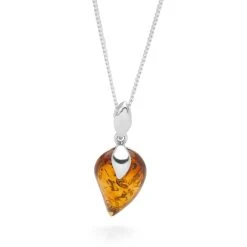 Evening Petal Pendant -Silver Store P2770 03