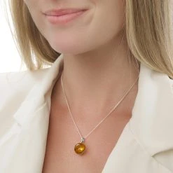 Flame Orb Pendant -Silver Store P2772 02