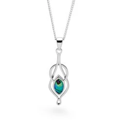 Abalone Abyss Pendant -Silver Store P2829 03