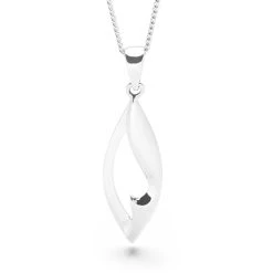 Willow Shine Pendant -Silver Store P2882 02
