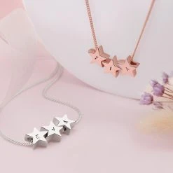 Personalised Stars Pendant -Silver Store P2898 04