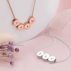 Personalised Bead Pendant -Silver Store P2899 01
