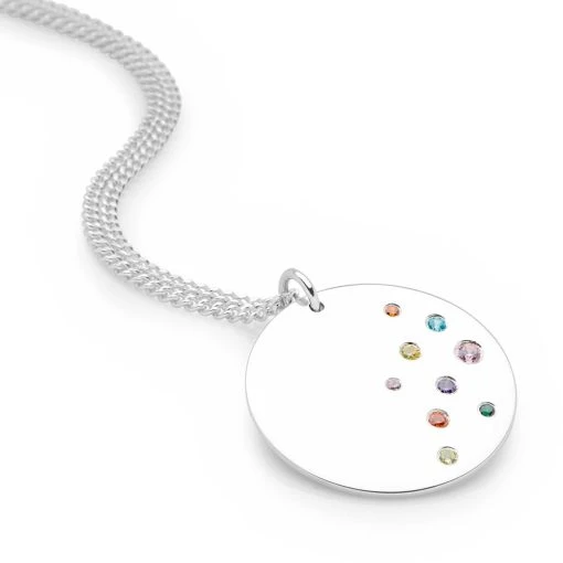 Rainbow Pop Pendant -Silver Store P2905