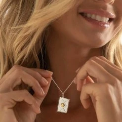 Personalised Letter Pendant -Silver Store P2906 02