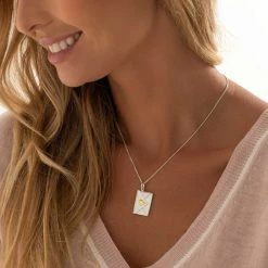 Personalised Letter Pendant -Silver Store P2906 03