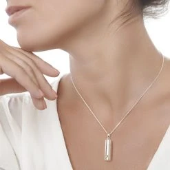 In Loving Memory Memorial Pendant -Silver Store P2923 02