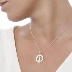 Personalised Doggy Pendant -Silver Store P2933 02