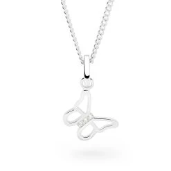 Butterfly Bliss Pendant -Silver Store P2974 03