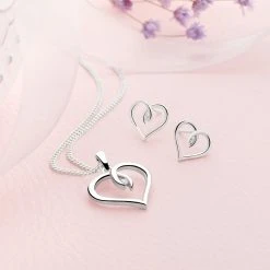 Bright Love Pendant -Silver Store P2978 01