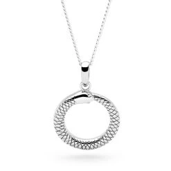 Ouroboros Pendant -Silver Store P2982 03