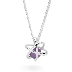 Amethyst Orbit Pendant -Silver Store P2989 03