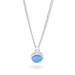 Opal Sparkle Pendant -Silver Store P2991 03