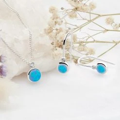 Opal Sparkle Pendant -Silver Store P2991 04