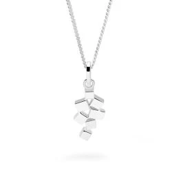 Sugar Cube Pendant -Silver Store P2993 03