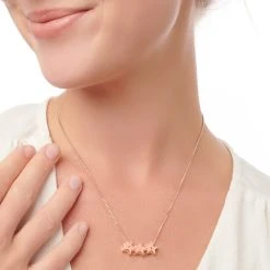Personalised Star Pendant (Rose Gold) -Silver Store P2998 02