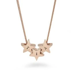 Personalised Star Pendant (Rose Gold) -Silver Store P2998 03
