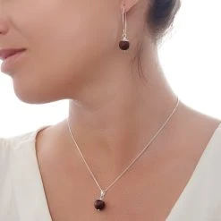 Tiger's Eye Bauble Pendant 7 Tiger's Eye Bauble Pendant -Silver Store P3002 02