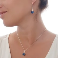 Kyanite Bauble Pendant -Silver Store P3005 02