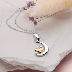 Moonlit Love Pendant -Silver Store P3007 01