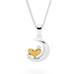 Moonlit Love Pendant -Silver Store P3007 03