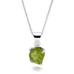 Peridot Muse Pendant -Silver Store P3013 03