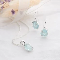 Aquamarine Muse Pendant 6 Aquamarine Muse Pendant -Silver Store P3015 01