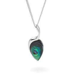 Everglade Shimmer Pendant -Silver Store P3016 03
