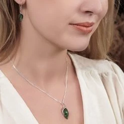 Everglade Shimmer Pendant -Silver Store P3016 04