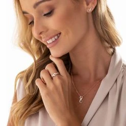 Crossover Pendant -Silver Store P3017 02