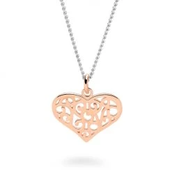 Ornate Love Pendant -Silver Store P3040 03